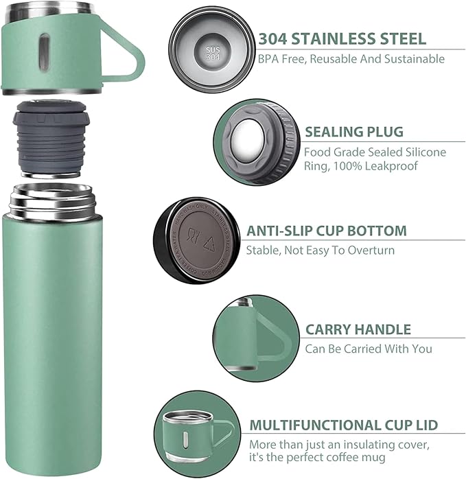 Vacuum Flask – 100% Leak Proof (Hot & Cold 6 Hours)