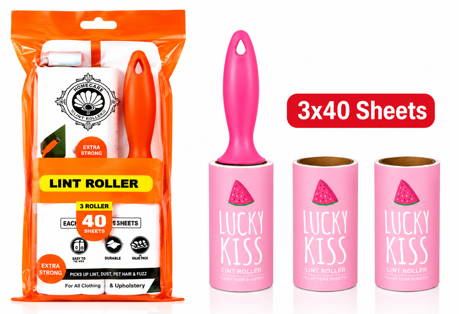 Lint Roller Set with Refills