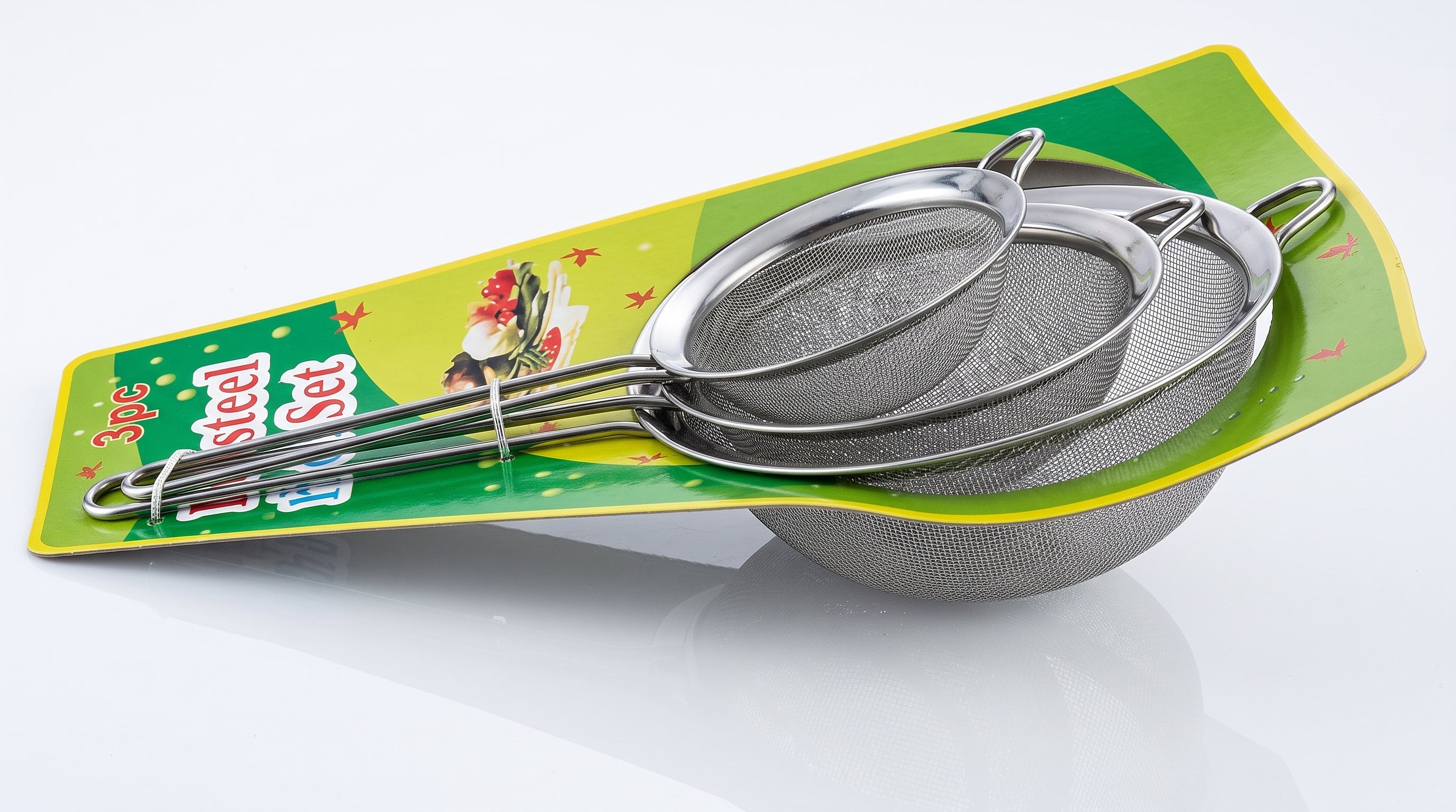 Stainless Steel Tea Strainer Set (3-Piece)